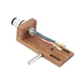 thumbnail image 1 of Technica Headshell Wooden with Counterweight Record Player Needle Stand LP Audio, 1 of 8