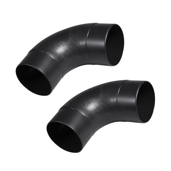 POWERTEC 2PK 4 inch 90 Degree Elbow - ABS Plastic Right Angle Dust Collector Connector,  70105-P2