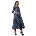 thumbnail image 3 of Moomaya Women's Printed Anarkali Kurti Pant Set “ Ethnic Clothing Sets For Women, 3 of 8