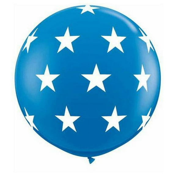 LOONBALLOON Stars Balloons, 36″ BIG STARS-A-ROUND - DARK BLUE
