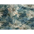 thumbnail image 3 of Ambesonne Botanical Garden Quilted Coverlet 3 Pcs, Cold Tones Floral, Queen Size, Slate Blue and Dark Teal, 3 of 4