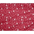 thumbnail image 4 of oneOone Polyester Lycra Bright Red Fabric Snowflake,Star & Tree Fabric For Sewing Printed Craft Fabric By The Yard 56 Inch Wide, 4 of 4