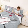 thumbnail image 3 of Erosebridal Baseball Gaming Boys Full Size Sheets, Sport Bed Sheets, 4-Piece, 3 of 5
