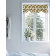 thumbnail image 4 of Autumn Plant Tie Up Valances Curtain, Adjustable Kitchen Vintage Watercolor Sunflower Flower Valances for Windows Decor, Rod Pocket Short Curtains Set for Bedroom/Bathroom, 54"x18", 4 of 8
