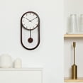 thumbnail image 4 of Better Homes & Gardens 7.8" Quartz Modern Indoor Pendulum Clock, Easy Installation, 4 of 10