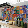 thumbnail image 2 of 48PCS Self Adhesive Mosaic Brick Tile 3D Sticker Kitchen Bathroom Wall Stickers -10X10cm,48 x Wall Stickers, 2 of 5