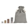 thumbnail image 5 of REGALWOVEN 5.5 x 3.94 inch Coin Sacks Bag, Bank Deposit Change Transit Bags with Drawstring Gray 10 Pcs, 5 of 7