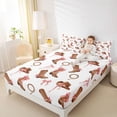 thumbnail image 4 of Feelyou Kawaii Cowgirl Boot Full Size Sheets, Princess Bowknot Bed Sheets, 4pcs, 4 of 7