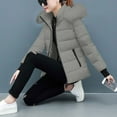 thumbnail image 5 of Winter Coats For Women Sevevn Women's Warm Winter Coat Padded Puffy Overcoat With Detachable Hood, 5 of 6