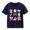 Navy, variant on Girls Watercolor School Stationery Bow Graphic T Shirt Short Sleeve Crew Neck Cotton Casual Tee for Kids (Light Blue, 2-3 Years)