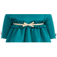 thumbnail image 2 of First Impressions Baby Girl's Scuba Ruffled Bow Dress Green Size 24MOS, 2 of 3