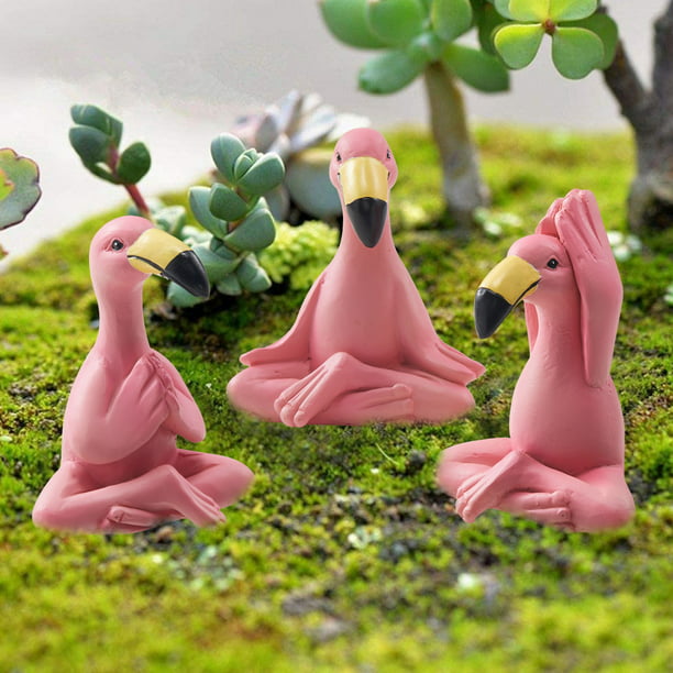 Lure these referee Goodeco 2.4" Mini Yoga Flamingo Figurines - Tiny Gifts Whimsical Kawaii  Pink Flamingo Desk Decor, Set of 3 Fairy Garden Lawn Statues, Flamingo  Gifts for Women/Mom/Grandma/Girls - Walmart.com