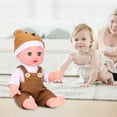 thumbnail image 1 of Muñeca bebé reborn suave de 33 cm con brazos y piernas extraíbles | Muñeca lavable y fácil de vestir para niños | Incluye atuendo para juegos de rol y abrazos, 1 of 5