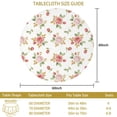 thumbnail image 3 of Pioneer Flower Floral Print Pattern Round Tablecloth 60 X 60 Inch, Wrinkle Resistant Wipeable Table Cloth for Kitchen Dining Picnic Patio Party, 3 of 6