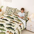 thumbnail image 3 of Castle Fairy Panfish Tile King Sheets 4pcs,Mixed Bass Cream Pattern Bedding,Moss Cream,1 Fitted Sheet,1 Flat Sheet and 2 Pillowcases, 3 of 6