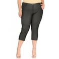 thumbnail image 2 of Women's Plus Size Casual Comfy Slim Pocket Jeggings Jeans Capri Pants, 2 of 6