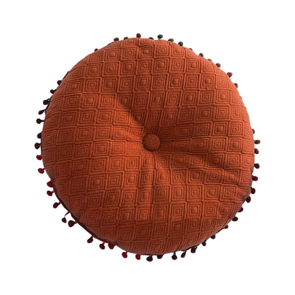 Inteprter Cojín para sofá y silla, almohada con borla para ventana de suelo de Tatami, para interiores, sala de estar, dormitorio, almohadilla Type3 NO3