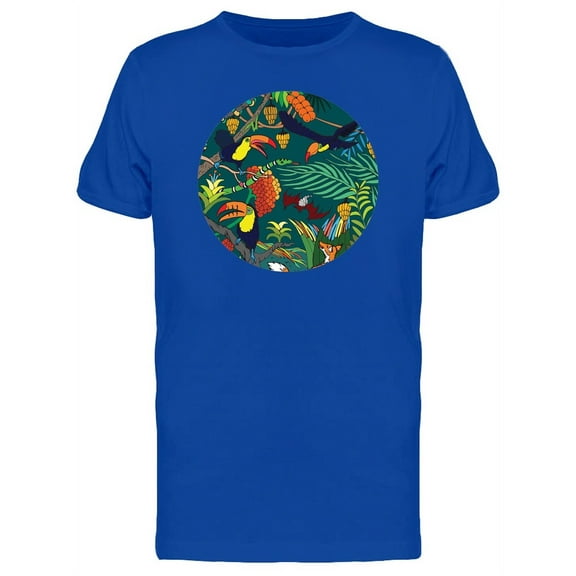 Wild Life In The Jungle Round T-Shirt Men -Image by Shutterstock, Male x-Large