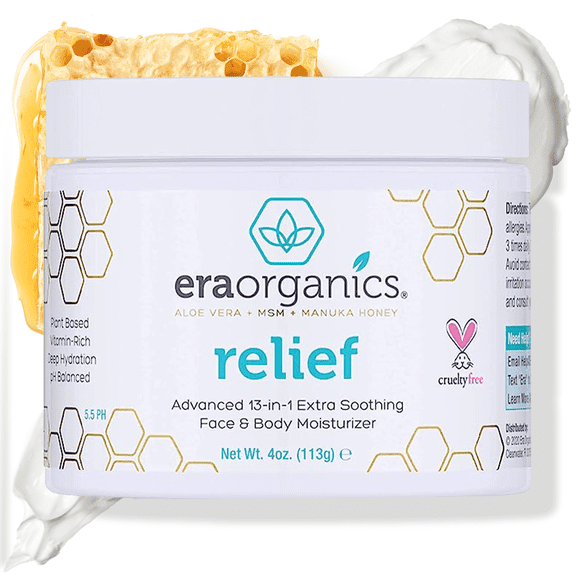 Era Organics Relief Advanced Healing Moisturizer for Dry & Damaged Skin, 4 oz
