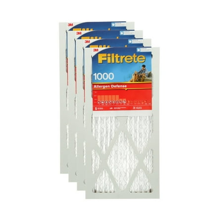 Filtrete 12x24x1 HVAC Furnace Air Filter, MPR 1000 MERV 11, Allergen Defense, 4 Pack