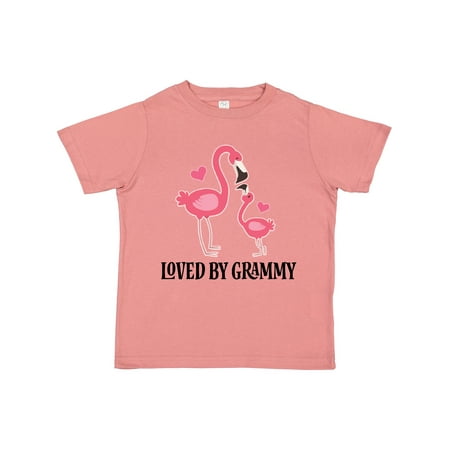 

Inktastic Grammy Loves Me Flamingo Grandchild Girls Toddler T-Shirt