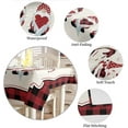 thumbnail image 5 of Square/Round Tablecloth 60x60inch,Cute Gnome Valentines Day, Vinyl Table Covers Waterproof Oilcloth Table Cloth Linens, Tablecloths for Outdoor Dining Wedding Party Camping,Buffalo Plaid Check, 5 of 6