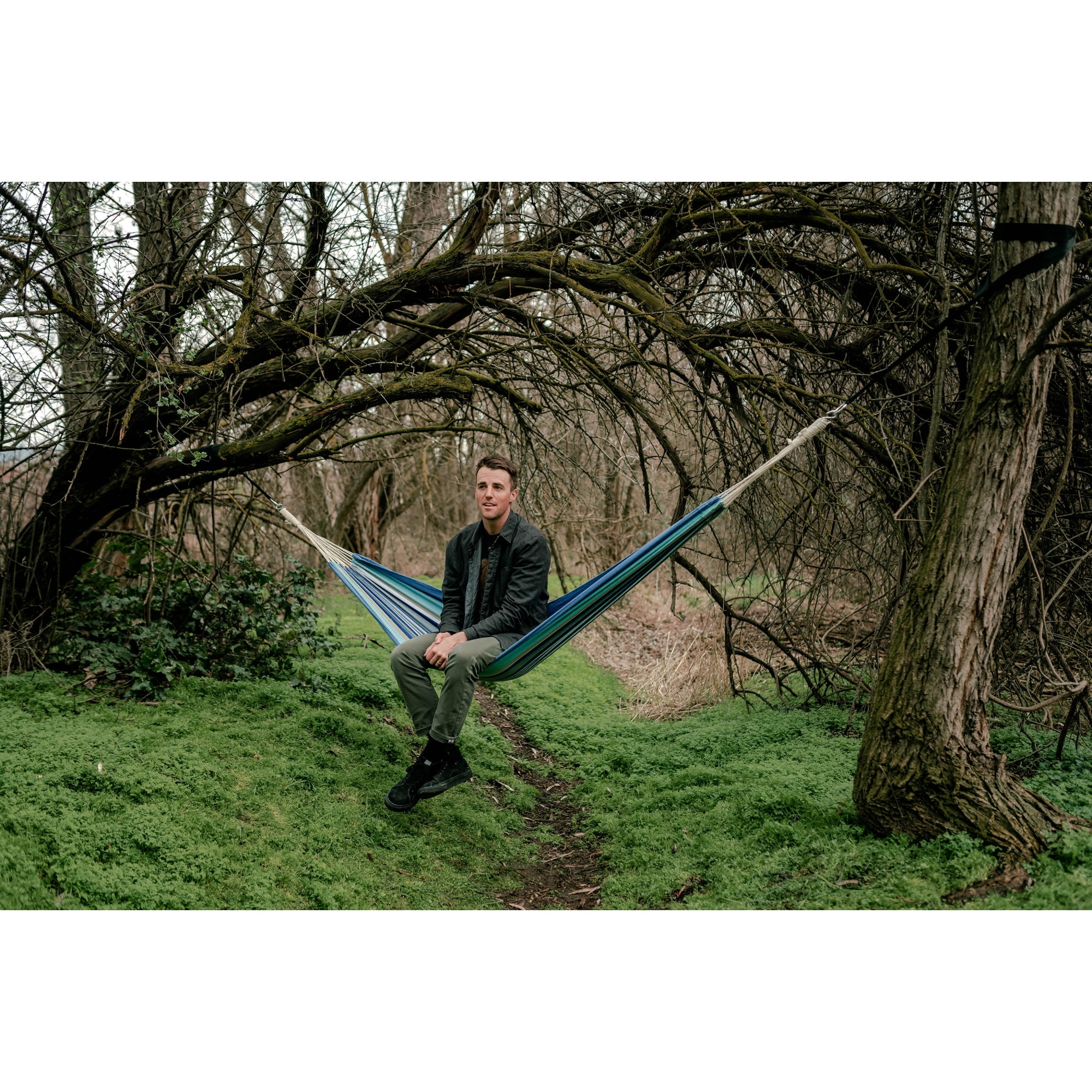 Stansport Cotton Blend Traveler Hammock - Blue
