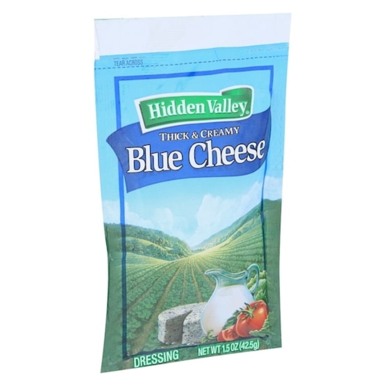 Hidden Valley Thick & Creamy Blue Cheese Dressing Single Serve, 1.5 Ounce, 84 Per Case