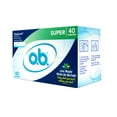 thumbnail image 2 of o.b. Tampons | Non-Applicator Tampon Bundle | Super 40ct and Regular/Super/Super Plus 40ct Multipack, 2 of 5