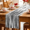 thumbnail image 5 of Black Grey Vintage Table Runner - 70 Inch Long Retro Abstract Art Cotton and Linen Blended Dress Scarves Farmhouse Table Runner for Kitchen Dining, Coffee Table, 13" x 70", 5 of 8