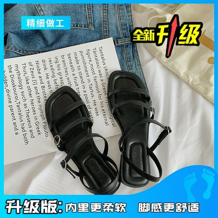 

Roman Strap Sandals Women s Summer New Niche French Fashion Sandals Platform