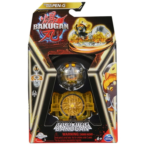 Bakugan, Special Attack Pen-G, Spinning Collectible, Customizable Action Figure and Trading Cards, Combine & Brawl, Kids Toys for Boys and Girls 6 and up