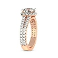 thumbnail image 2 of 2 Carat | IGI Certified Princess Shape Lab Grown Diamond Engagement Ring For Women | 14K Rose Gold | Lab Created Luna Split Shank Halo Diamond Engagement Ring | FG-VS1-VS2 Quality, 2 of 5