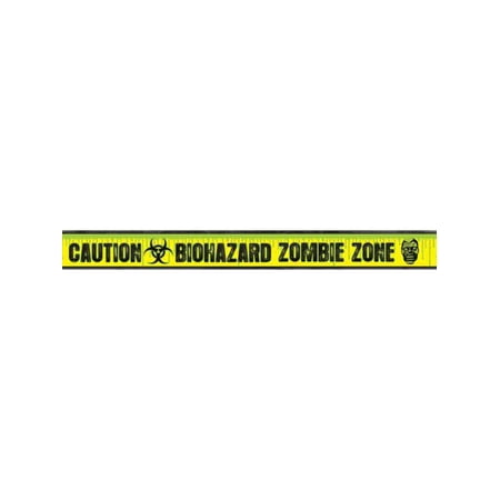 Biohazard Zombie Warning Caution Halloween Decoration Fright Tape