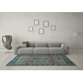 thumbnail image 3 of Ahgly Company Indoor Rectangle Persian Light Blue Traditional Area Rugs, 2' x 5', 3 of 4