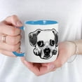 thumbnail image 5 of CafePress - Black & White Puggle Mug - 11 oz Ceramic Mug - Novelty Coffee Tea Cup, 5 of 6