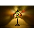 thumbnail image 1 of Tiffany Style Table Lamp Bedside Desk LED Lamp Bedroom Stained-Glass 14.5'' Height Bronze Multi-color, 1 of 4