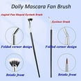 thumbnail image 6 of 4Pcs Eyebrow Brush, Eyelash Comb, Folding Angle Scalloped Lash Brush, Foldable Curled Eyelash Brush, Eyelash Separator Tool, Black, 6 of 7