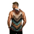 thumbnail image 7 of Camouflage Sleeveless Hoodie For Men, Muscle Fit Pullover Tank with Kangaroo Pocket - Quick-Dry Workout Vest for Gym & Bodybuilding Brown XXXL, 7 of 7
