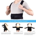 thumbnail image 3 of ITFABS Adjustable Magnetic Posture Corrector Lumbar Corset Back Support Belt, 3 of 5