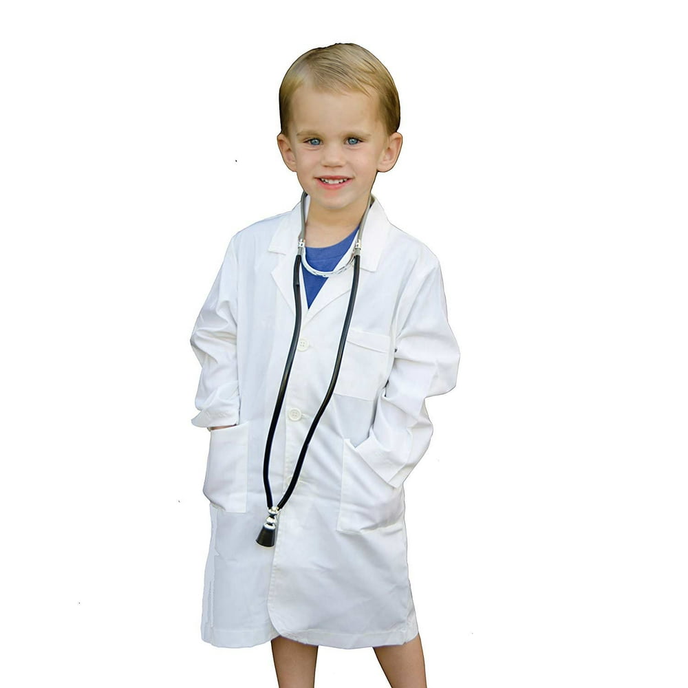 child's doctor kit and coat