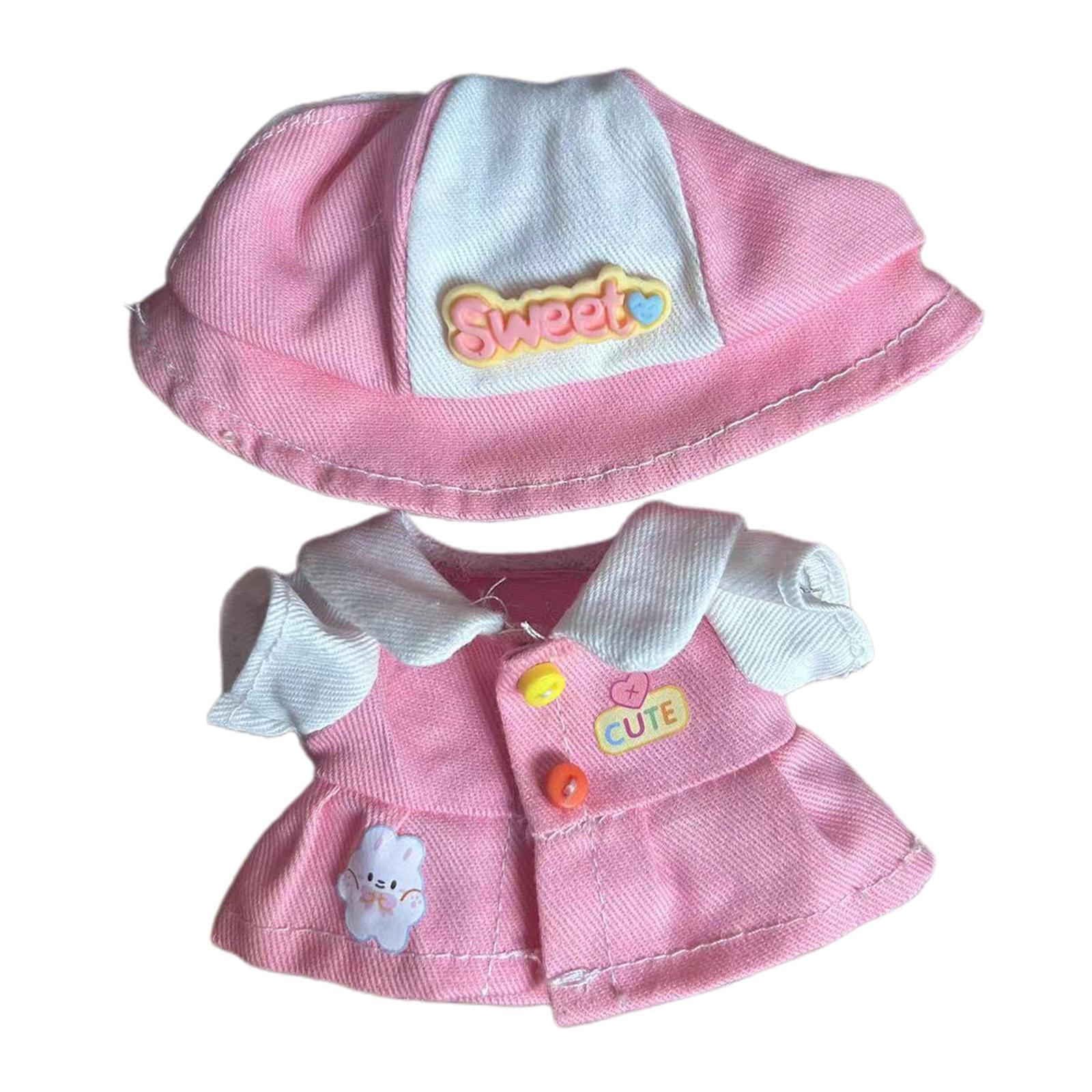 Set De 5 Piezas De Ropa Para Muñecas De 15-17 Cm – Suéter, Falda, Sombrero, Zapatos Y Cámara De Juguete, Ideal Para Regalar En Cumpleaños O Vacaciones