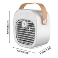 thumbnail image 3 of Mini Climatiseur Rechargeable Refroidisseur d'Eau Réglable Portable Appareil Personnel de Refroidissement Maison Bureau Ventilateur Personnel Intérieur Extérieur Randonnée Refroidissement Blanc, 3 of 8