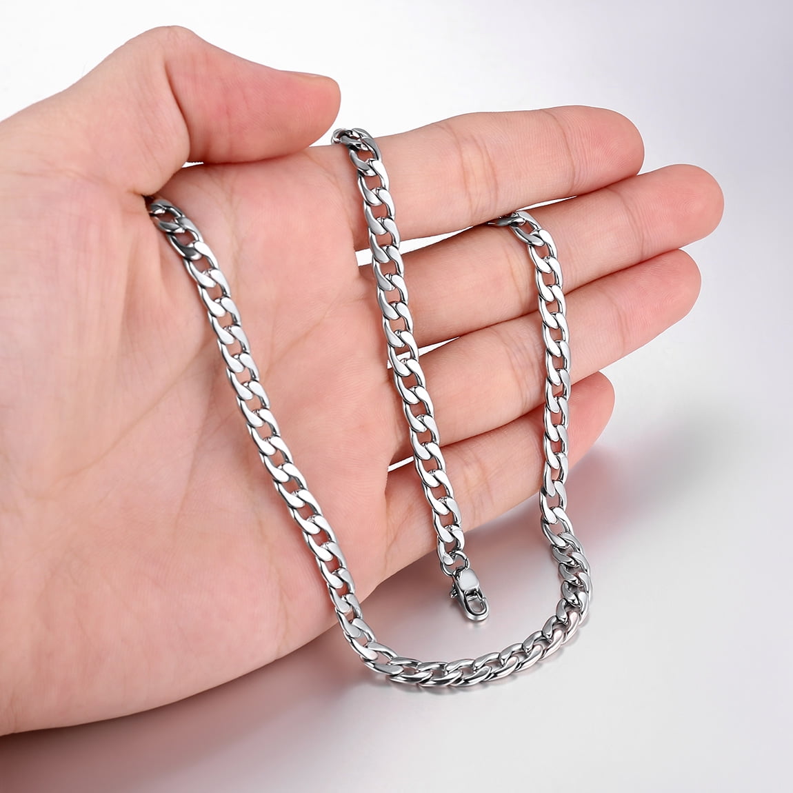 ChainsProMax 5mm Stainless Steel Curb Chain Necklace photo 8