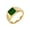 Gold Plated Green, variant on Men's Stainless Steel Gemstone Signet Rings Fancy Cut Cubic Zirconia Simple Wedding Bands Gold Plated Plated Red Size 10