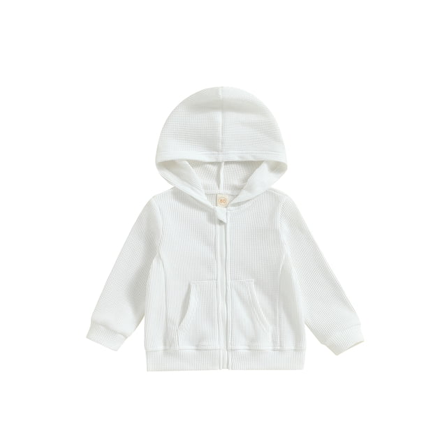 xiaxaixu Chandail à Capuchon pour Enfants, Chandail à Capuchon à Manches Longues à Fermeture Éclair, Veste de Survêtement Unie pour Garçons Filles