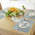 thumbnail image 4 of Ambesonne Blue Place Mats Set of 4, It's a Prince, Standard Size, Multicolor, 4 of 6