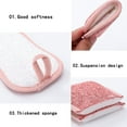 thumbnail image 3 of LHWEN Water Absorbent Double Sided Dishwashing Sponge Wiper Kitchen Cleaning Towel High Quality Fiber Cloth Nylon Soft and Comfortable Strong Friction Absorbent Easy to Clean Dishwashing Pot, 3 of 5