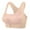 Beige, variant on LLYwey No Wire Bras for Women On Sale Women's Seamless Lace Front Buckle Sports Bra Without Underwire Support Push up Bra Big Girls Size Nylon Cami Bra Style LW-245 Pinks L