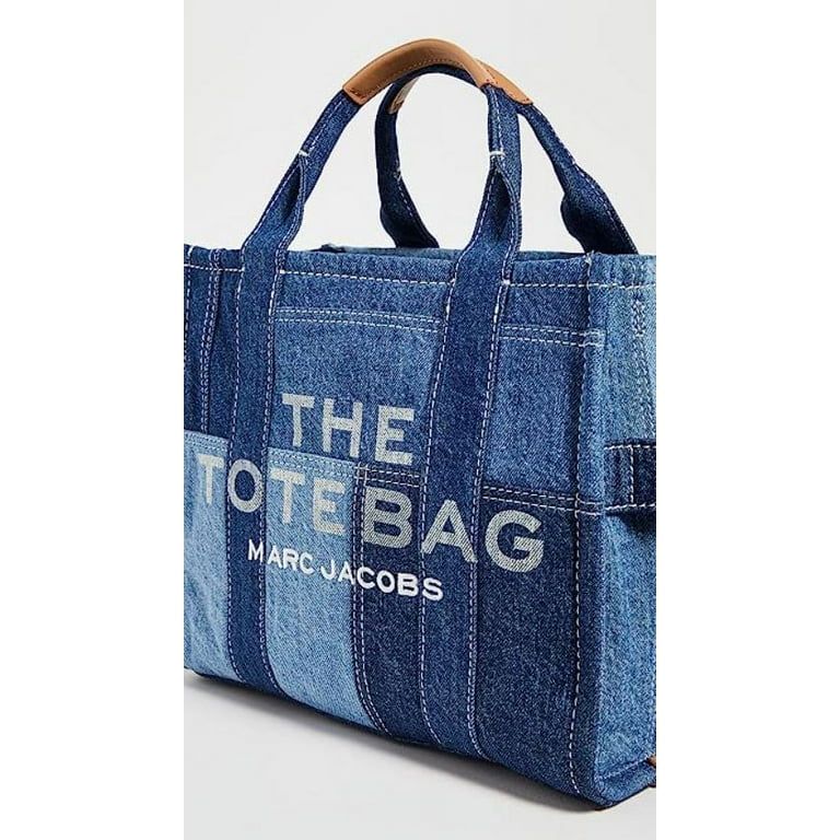 The Tote Bag of Marc Jacobs - Blue jean bag with patchwork design, handles  and shoulder strap for women